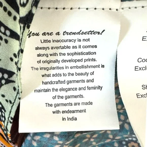 ANTHROPOLOGIE WOMENS BOHO BLOUSE SMALL MULTICOLOR BEADED SEQUIN FLORAL PRINT - Picture 12 of 16